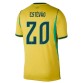 Brasilien VM 2026 Estêvão Willian #20 Hemmatröja